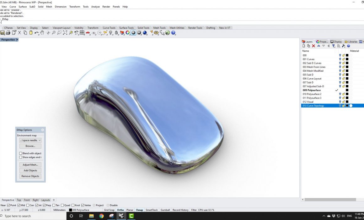 An Introduction to SubD (Subdivision Surface Modelling) in Rhino3d v7