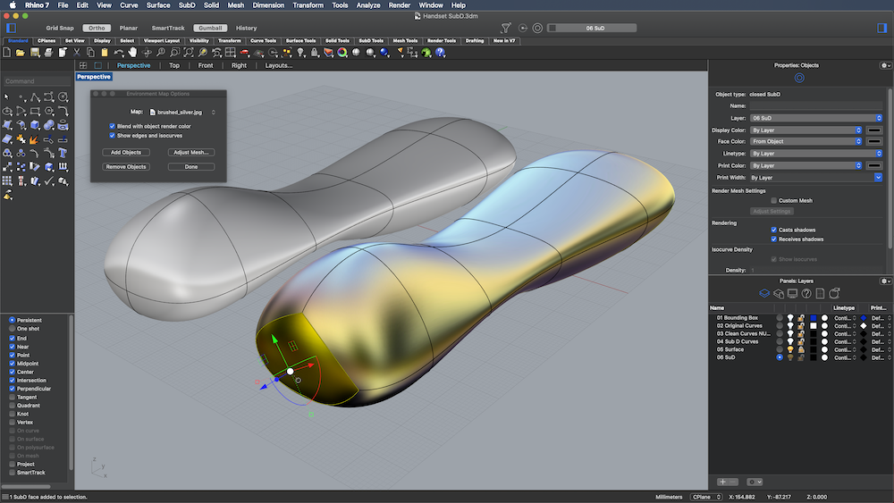 how to set light for render rhino