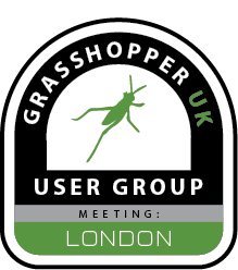 The Grasshopper User Group Meeting Logo.